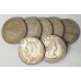 GREAT BRITAIN UK 1948-1961 . ONE 1 SHILLING . LOT OF 7 COINS